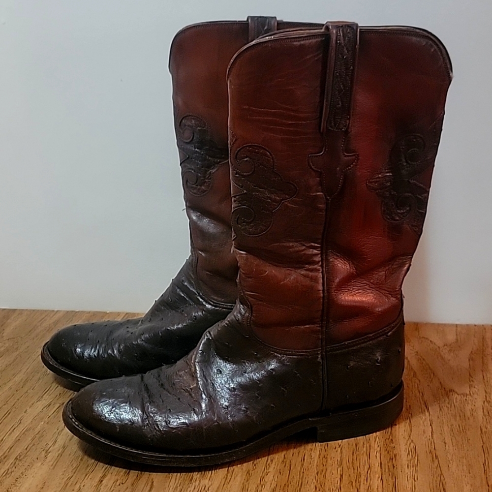 Men's 90's Lucchese Ostrich Boots